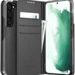 Araree AR10 -01458C Mustang Diary Cover For Galaxy S22ultra - Charcola Gray