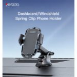 ⁦yesido Car Holder C139 - Black⁩ - الصورة ⁦2⁩