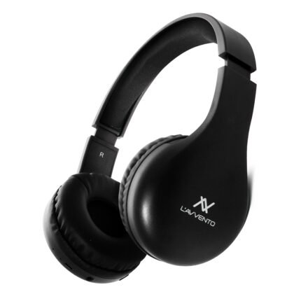 Lavvento Bluetooth Headphone with Stereo plug With 40mm Speaker Driver - Black