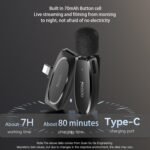 yesido USB -C Lavalier Mic KR11 - Black - Image 6