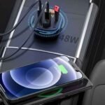 RECCI Car Charger 48W and MP3 RQ01 - Black - Image 2