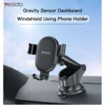 ⁦yesido Car Holder C120 - Black⁩ - الصورة ⁦2⁩