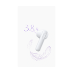 ⁦Honor Earbuds X6 Wireless In -Ear Bluetooth with Active Noise Cancellation - White⁩ - الصورة ⁦3⁩