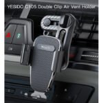 ⁦yesido Car Holder C105 - Black⁩ - الصورة ⁦2⁩