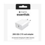 Mophie Essentials 20W USB-C PD Wall Adapter – White - Image 2