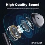 ⁦RAVPower Stereo wired Earphones 3.5mm plug RP -BH1007⁩ - الصورة ⁦4⁩