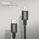momax Elite 60W USB-C to USB-C Cable - DC30 - Black - Image 5
