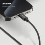 momax Elite 60W USB-C to USB-C Cable - DC30 - Black - Image 3