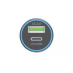 MOMAX Dual Port USB car charger 30w (UC18E) - Gray - Image 4