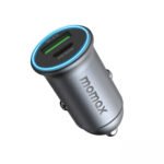 MOMAX Dual Port USB car charger 30w (UC18E) - Gray