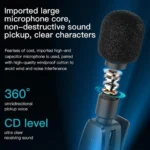 ⁦yesido Lightning Lavalier Mic KR12 - Black⁩ - الصورة ⁦6⁩