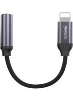 yesido AUX USB -C To 3.5m Headphone Adapter YAU19 - Black - Image 2