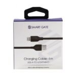 Smart Gate Cable SGCA -PALS100B PVC USB -A to Lightning Shielded 1m Black - Image 3