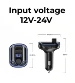 yesido FM Transmitter Y44 - Black - Image 2