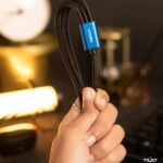 ⁦RECCI CABLE USB-A TO USB-C+Lightning+Micro T12 - White⁩ - الصورة ⁦4⁩