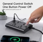 ⁦yesido Power Socket PD and 2 USB MC11 - Black⁩ - الصورة ⁦4⁩