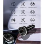 yesido FM Transmitter Car Charger Y39 - Black - Image 3