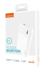 RECCI Power Bank 5000mAm RPB -N15 - White - Image 2