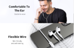 RECCI lightning Earphone REP -L28 - White - Image 2