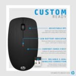 HP Wireless Mouse X200 Black PN -6VY95AA - Black - Image 4