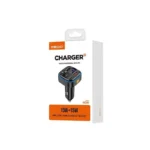 RECCI 1.2.USB-C+USB-A*2 2.15W+15W 3.car U disk FM charging multifunctional use - RQ08 (15W+15W) - Black - Image 6