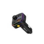 RECCI 1.2.USB-C+USB-A*2 2.15W+15W 3.car U disk FM charging multifunctional use - RQ08 (15W+15W) - Black - Image 4