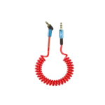 Lavvento Audio AUX coiled Cable 3.5mm 1.5M - Red