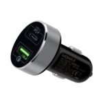 ⁦MOMAX Dual Port USB car charger 30w (UC9D) - Black⁩ - الصورة ⁦2⁩