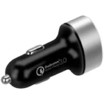 ⁦MOMAX Dual Port USB car charger 30w (UC9D) - Black⁩ - الصورة ⁦4⁩