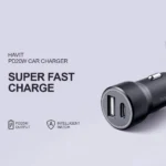 ⁦HAVIT CAR CHARGER USB -A + USB -C PORT CC613⁩ - الصورة ⁦3⁩