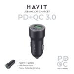 ⁦HAVIT CAR CHARGER USB -A + USB -C PORT CC613⁩ - الصورة ⁦2⁩