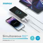 ⁦MOMAX iPOWER PD 10000mAh (IP118) - White⁩ - الصورة ⁦4⁩