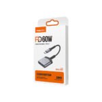 RECCI 2in1 Type -C To 3.5mm+Type -C Convert RDS -A19 - Gray - Image 4