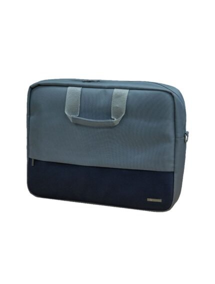 Lavvento Laptop Shoulder Bag 15.6 - made of Polyester Gray - Blue