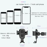 ⁦yesido Car Holder C71 - Black⁩ - الصورة ⁦6⁩