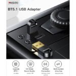 ⁦yesido USB Transmitter YAU34 - Black⁩ - الصورة ⁦5⁩