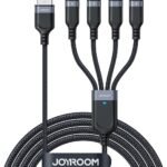 Joyroom cable S-A18 3.5A USB-AtoLightning+Type-C+Micro 1.2m - Black
