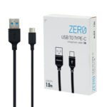 momax ZERO USB -A to USB -C Cable (DA16) - Black - Image 3