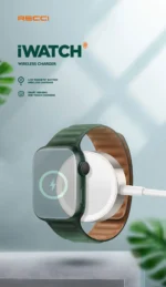 ⁦RECCI 3.5W Magnetic Watch Charger 1.2m - RCW-28 - White⁩ - الصورة ⁦8⁩