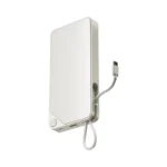 momax 1 -Power X 10000mAh Battery Pack with Built-in USB-C Cable - IP152W - White