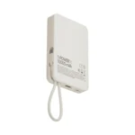 ⁦momax 1 -Power X 10000mAh Battery Pack with Built-in USB-C Cable - IP152W - White⁩ - الصورة ⁦3⁩
