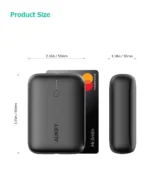 AUKEY Basix Mini 20w 10000mAh Power Bank – Black - Image 2