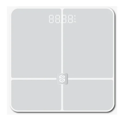 Smart Gate Smart Scale Fit Pro BT 24 Measurements Body Fat BMI Fitness LED - 180Kg - White