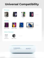 ⁦AUKEY Spark Mini 10000mAh Power Bank – Gray⁩ - الصورة ⁦3⁩